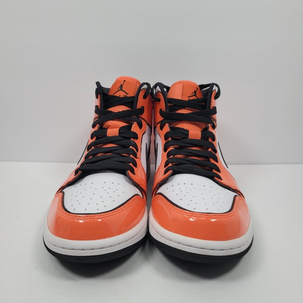 Air Jordan 1 Mid SE Men's Turf Orange/Black White Sneakers DD6834-802 US Sz 8.5 - Picture 5 of 10